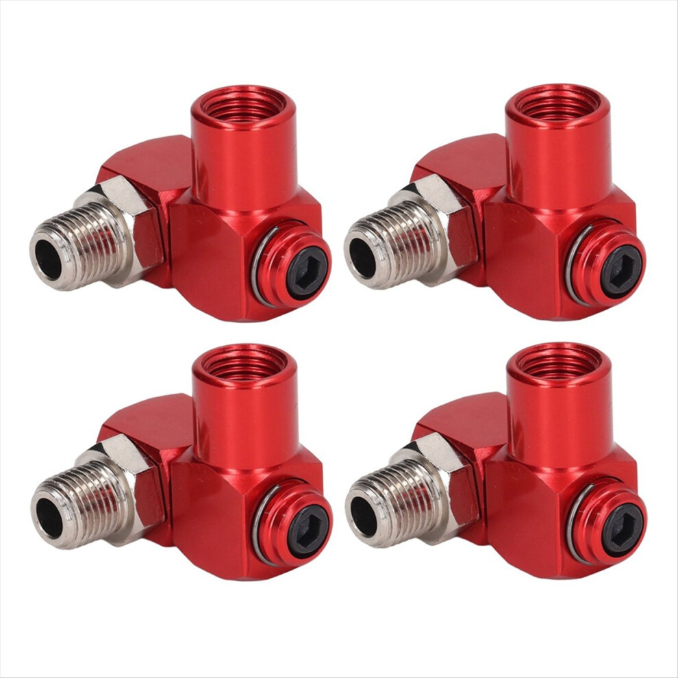 4Pc 360 Degree Swivel Air Hose Connector 1/4In Npt 4852351729910