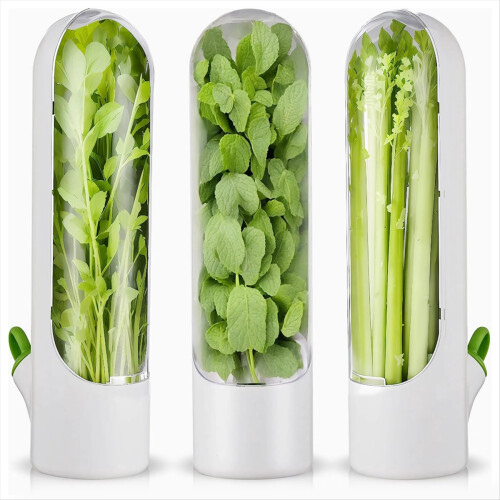 3PCS Herb Saver for Refrigerator Freshs Keeper Ref 1