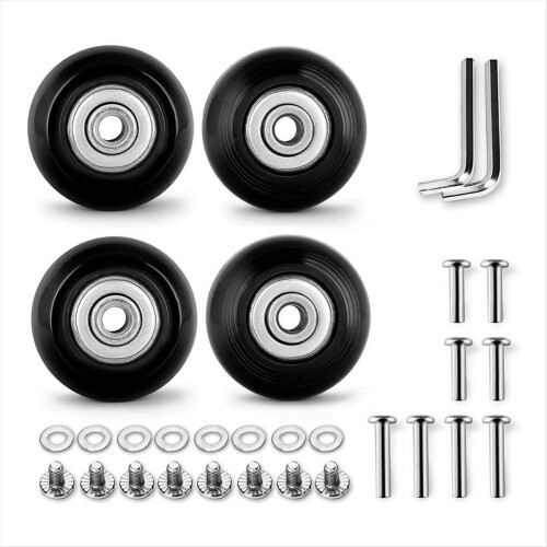 4Pcs Set Luggage Replacement Wheels 50mm with 6mm(