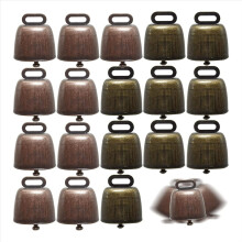 18PCS Cow Horse Sheep Grazing Copper Bells Small B