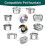 8PCS Cats Water Fountain Replacement Filters & Pre 6