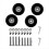 4Pcs Set Luggage Replacement Wheels 50mm with 6mm( 6