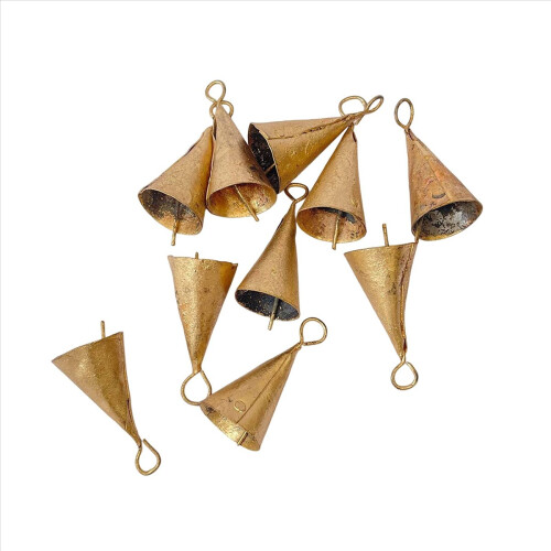 10 Pcs Vintage Hanging Bells Christmas Decorations 2