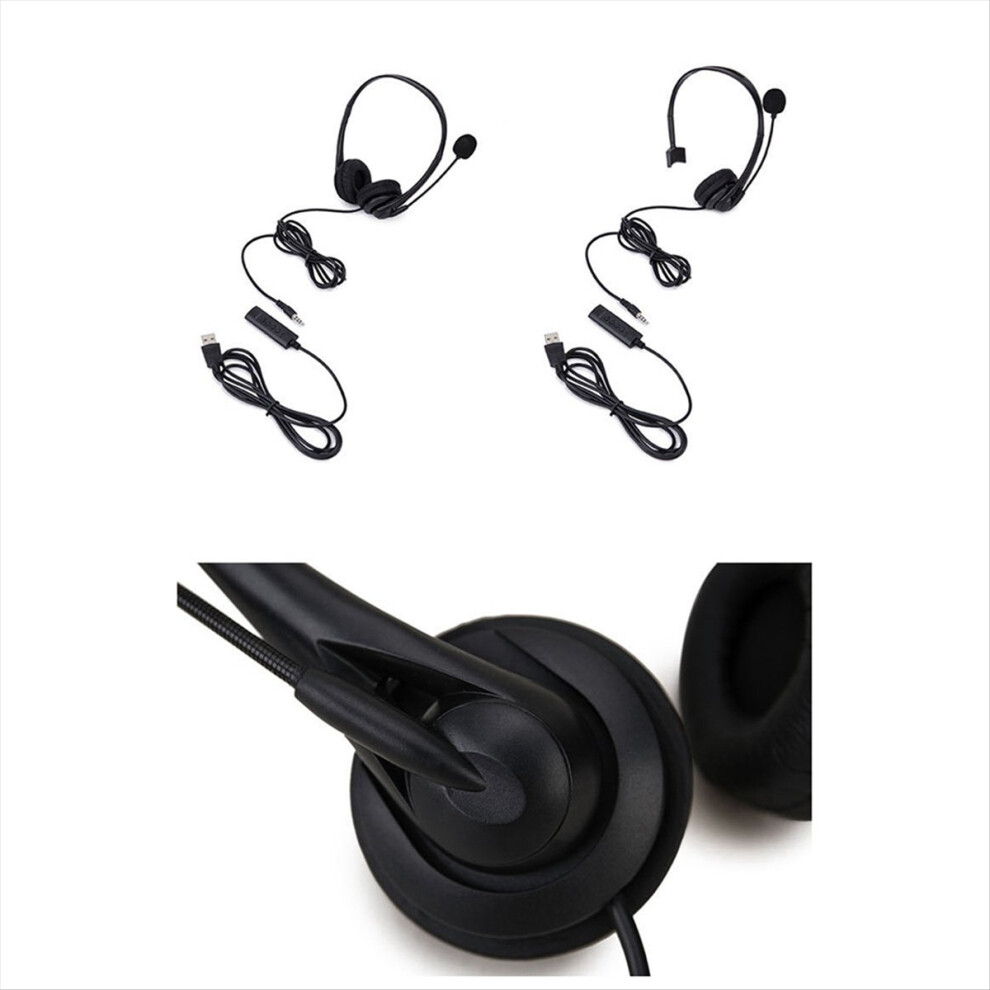 Usb Headset With Microphone Volume Control, For 4852351729576