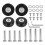 4Pcs Set Luggage Replacement Wheels 50mm with 6mm( 7