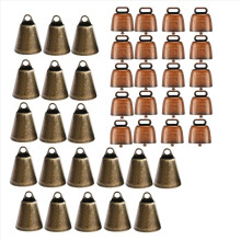 40Pcs Cow Horse Sheep Grazing Copper Bells Cattle