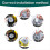 8PCS Cats Water Fountain Replacement Filters & Pre 7