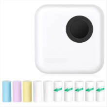 Mini Sticker Printer Bluetooth Thermal with 10 Rol