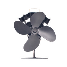 Stove Fan With Heat Powered Technology Quiet And No Noise 4 Blade Eco Friendly Wood Stove Fan For Fireplace Gas Burner Large Air Circulation Without