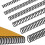 120 PCS Spiral Binding Coils Plastic Binder Spiral 2