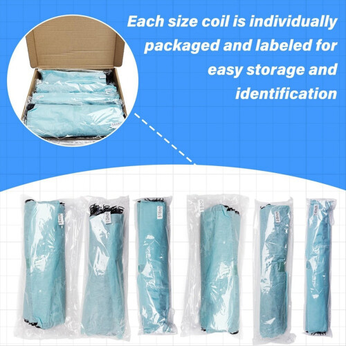 120 PCS Spiral Binding Coils Plastic Binder Spiral 2