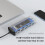 6-In-1 M.2 SSD HUB USB C Docking Station with Disk 5
