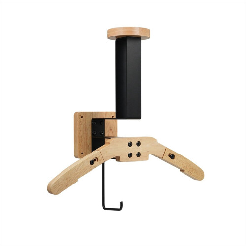 Wall Mount Helmet Rack Motorcycle Holder Wooden Bi