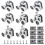 Curved Shower Door Rollers, 8Pcs Glass Replacement 1