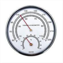 Sauna Fahrenheit Thermometer Hygrometer Indoor Dia