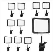 10 PCS Clip on Sign Holder Rotatable Label Clips R