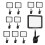 10 PCS Clip on Sign Holder Rotatable Label Clips R 1