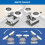 Curved Shower Door Rollers, 8Pcs Glass Replacement 3