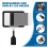 10 PCS Clip on Sign Holder Rotatable Label Clips R 4