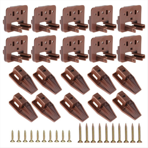 10PCS Drawer Slide Track Guide Glide for Center Mo