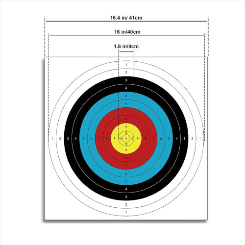 Archery Targets Paper for Backyard, 30Pcs Bow Hunt 2