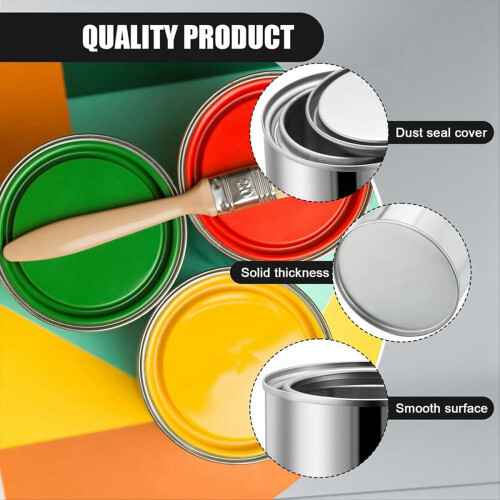 16 Pack Unlined Can 0.84 Pint Empty Metal Paint Ca 2