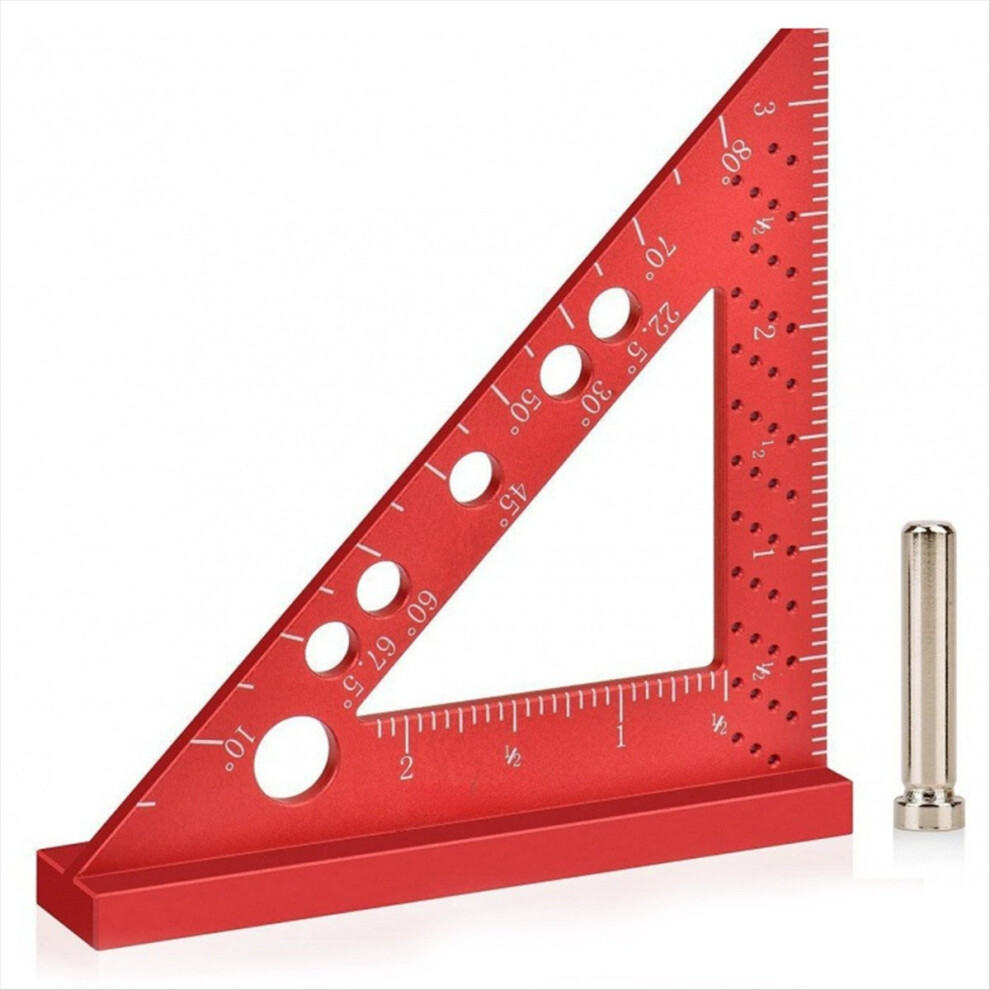 90 Degree Mini Carpenter Square With Scribe Holes, 4852351739315
