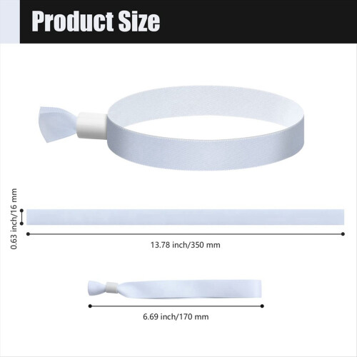 100 Pcs Cloth Event Wristbands, Colored Wrist Band 2