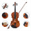Violin 1/4 Violin,Music Instruments for Adults Chi 7