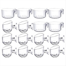 16PCS Aquatic Plant Cups, Transparent Acrylic Pot