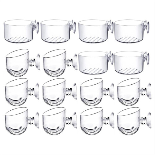 16PCS Aquatic Plant Cups, Transparent Acrylic Pot 1
