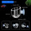 16PCS Aquatic Plant Cups, Transparent Acrylic Pot 7