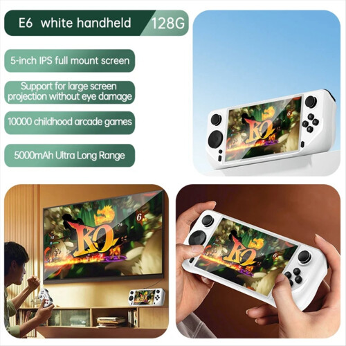 E6 Handheld GAME Console Portable Video Game Suppo 2