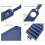 Golf Tee Storage Leather Holder , Set of 7, Includ 4