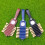 Golf Tee Storage Leather Holder , Set of 7, Includ 2