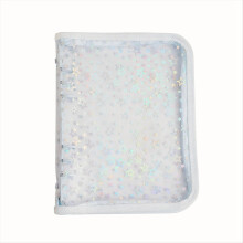 A5 Budget Binder Cover with Zipper,Glitter Stars 6