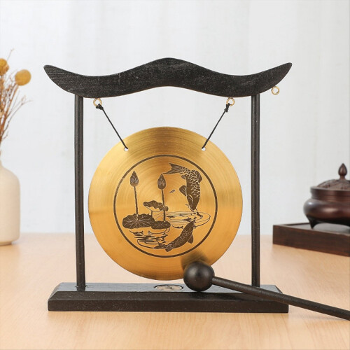 Mini Desktop Gong Table Wind Chime Percussion Inst 2