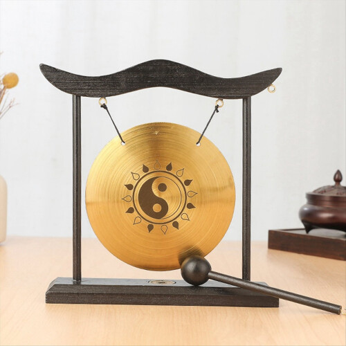 Mini Desktop Gong Table Wind Chime Percussion Inst 1