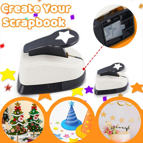 3Pcs Star Hole Punch, Paper Puncher, Puncher for C 1