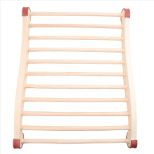 Sauna Backrest, Wooden Ergonomic S-Shaped Suitable