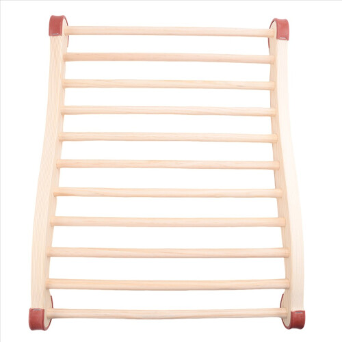 Sauna Backrest, Wooden Ergonomic S-Shaped Suitable