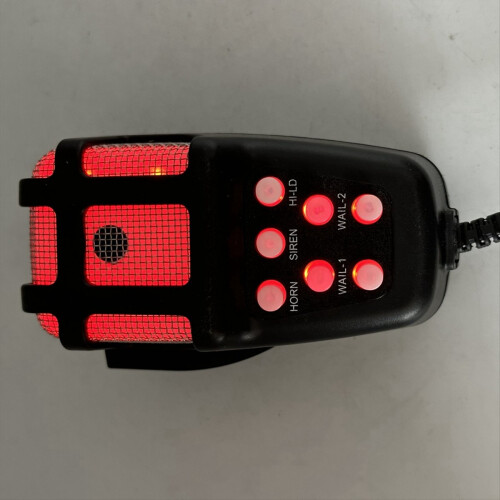 Mic PA System Emergency Amplifier Hooter Police Si 2