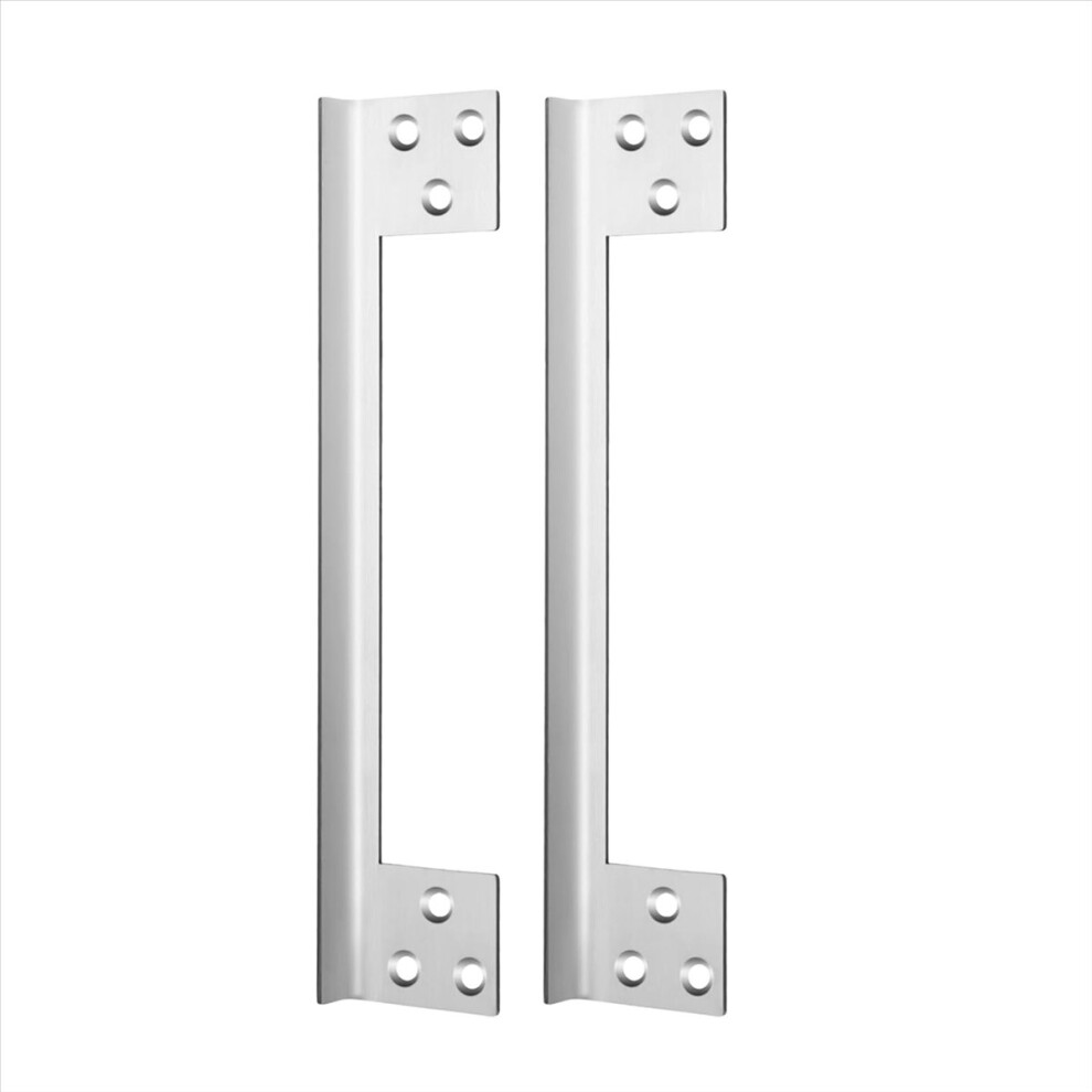 2 Pcs Door Latch Guard Plate Outswing Angle Protec 4853967035716