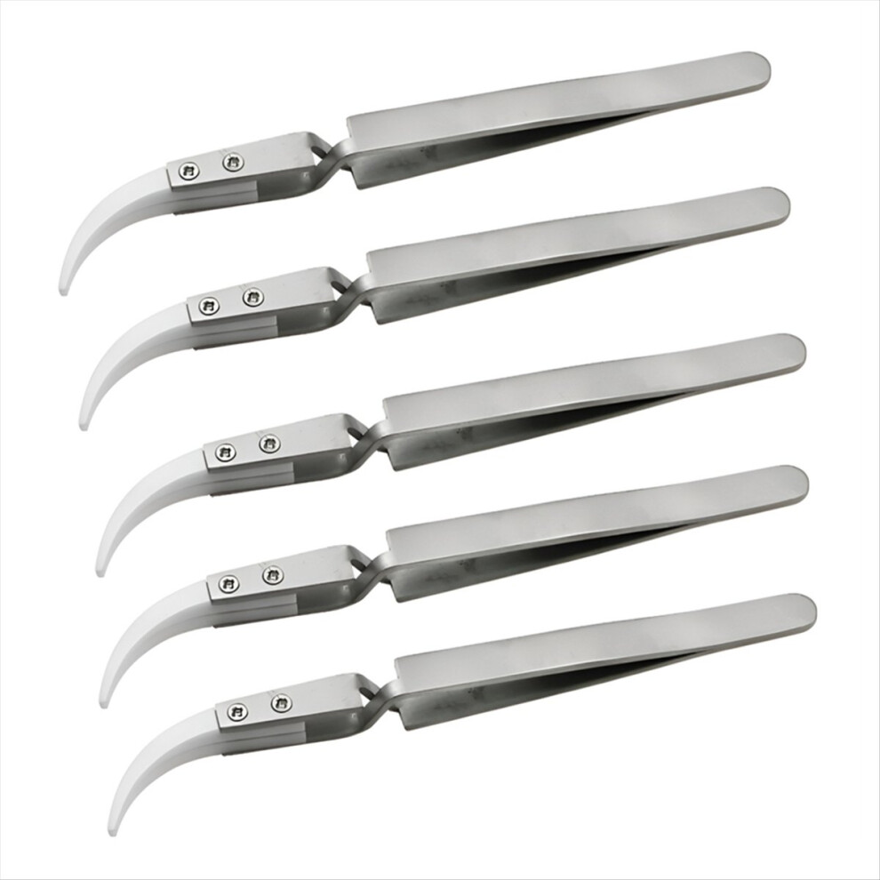 Semoic 5Pcs Ceramic Tip Electronic Soldering Tweezers,Ant