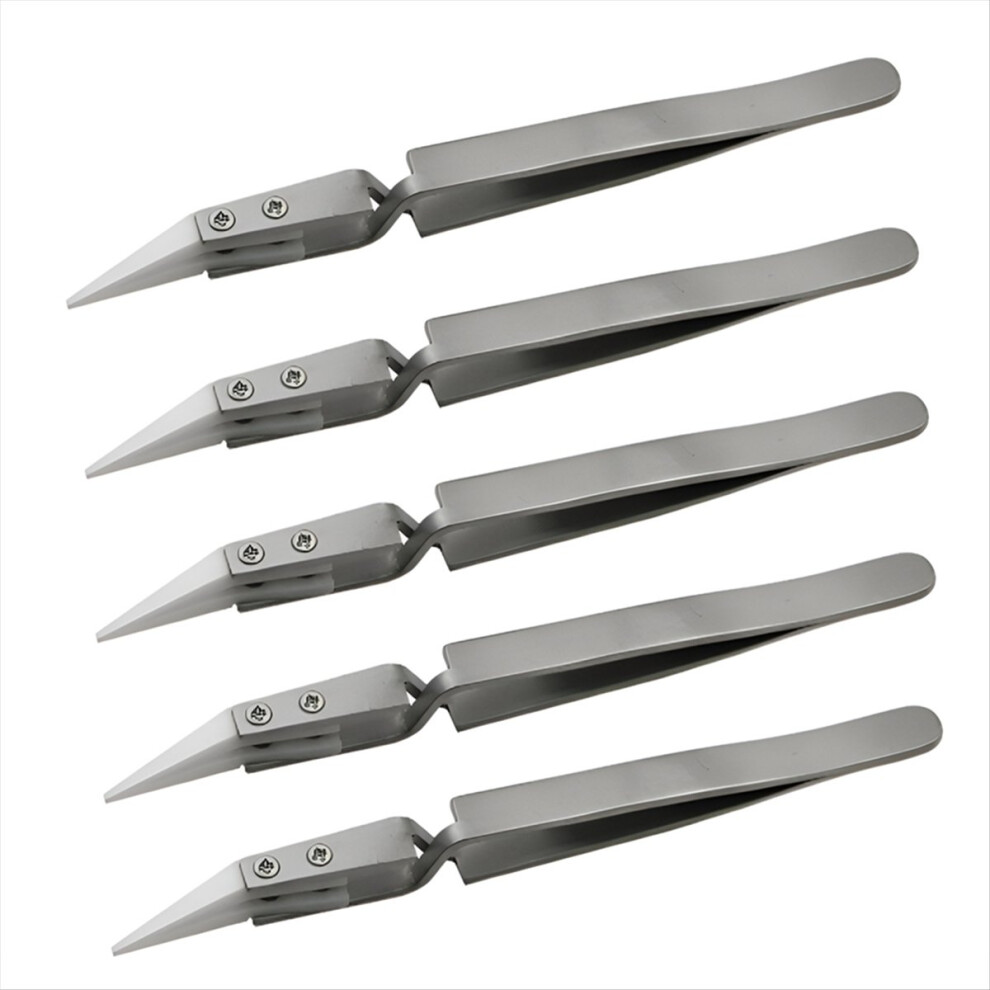 5Pcs Ceramic Tip Electronic Soldering Tweezers,Ant 4853967037239