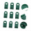 50Pcs Plastic Corner Vine Fixing Clip Flower Climb 4