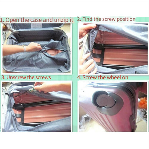 4pcs/set Replacement Luggage Suitcase Wheels Swive 1