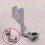 Adjustable Zipper Presser Foot Unilateral Feet for 6