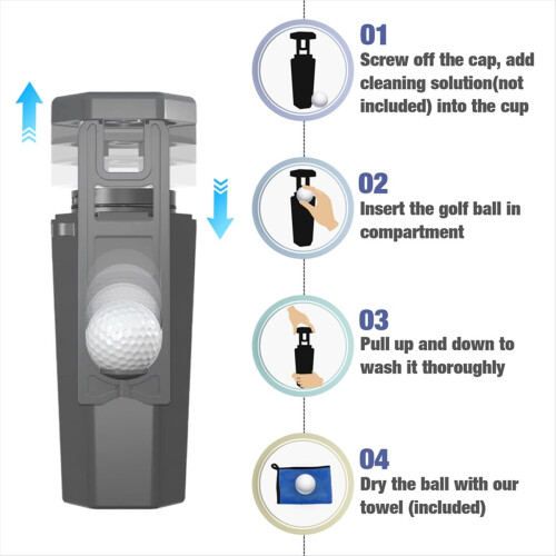 Golf Ball Washer Portable Towel Cleaning Machine T 1
