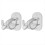 4PCS Curtain Rod Brackets No Drilling Holders Self 1